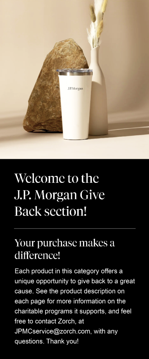 Welcome to the JP Morgan Give Back section!